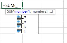A list of named formulae example