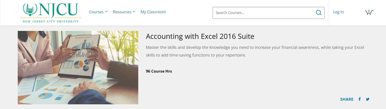 Accounting with Excel Suite from NJCU