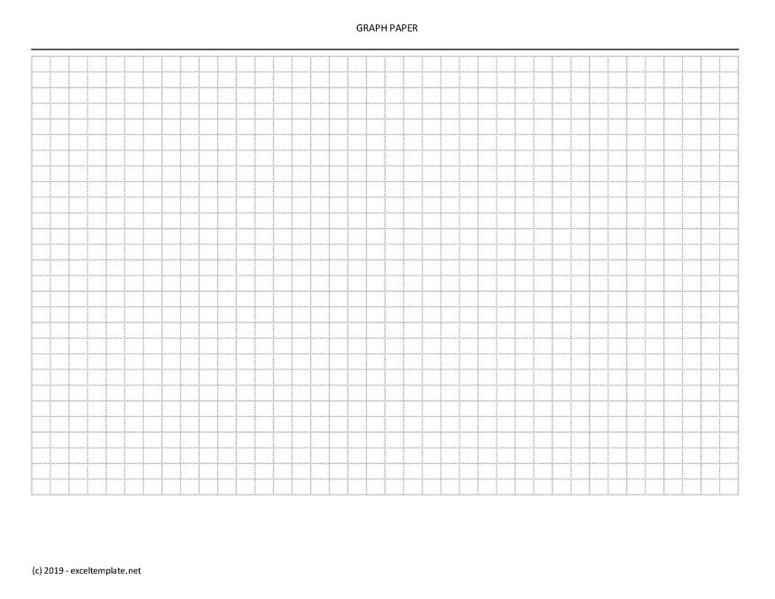 Cartesian Graph Paper 0.25 inch landscape