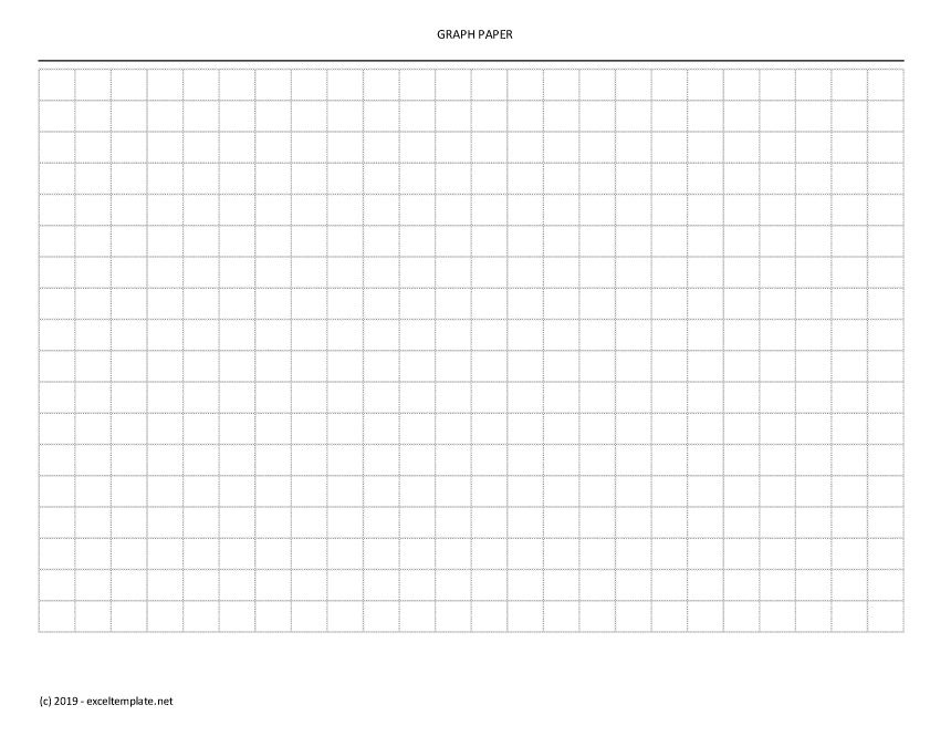Cartesian Graph Paper 1 cm landscape