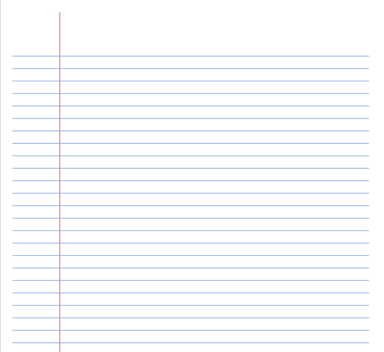 College Ruled Paper US Letter