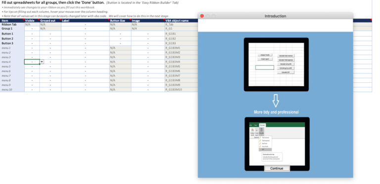 Easy Excel Ribbon Overview