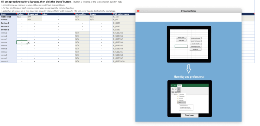 Easy Excel Ribbon Overview