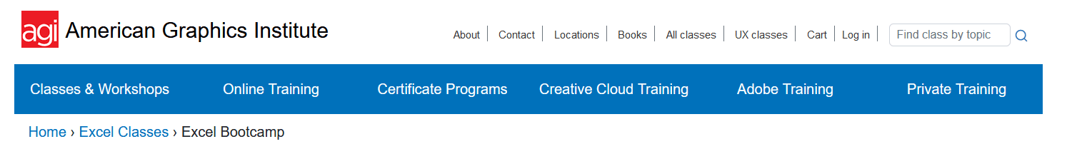 Excel Bootcamp from American Graphics Institute