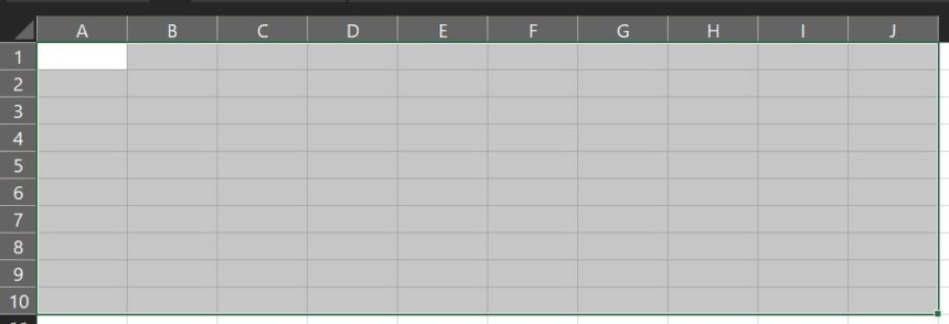Excel Data Entry Form Cells Selection