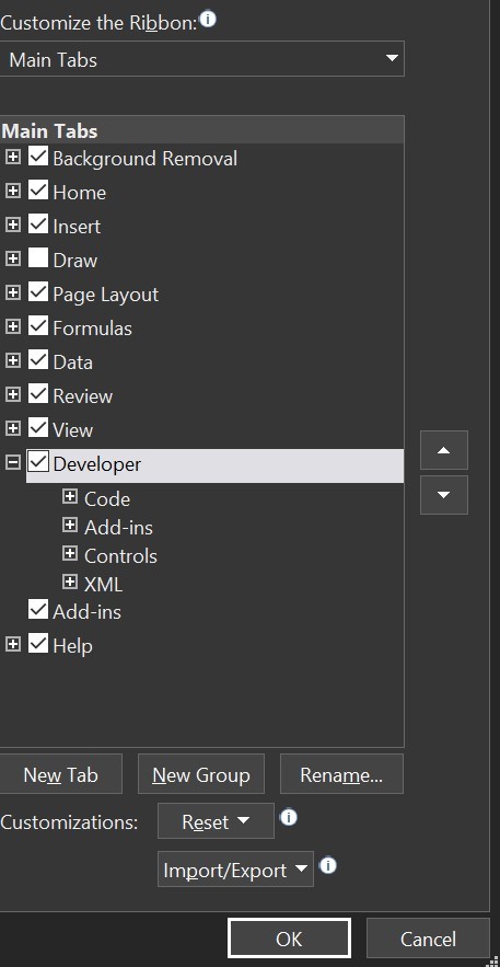 Excel Data Entry Form Customize Ribbon Menu