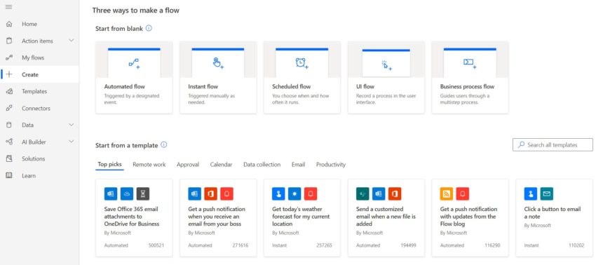 Excel Data Entry Form Power Automate Flow Creation
