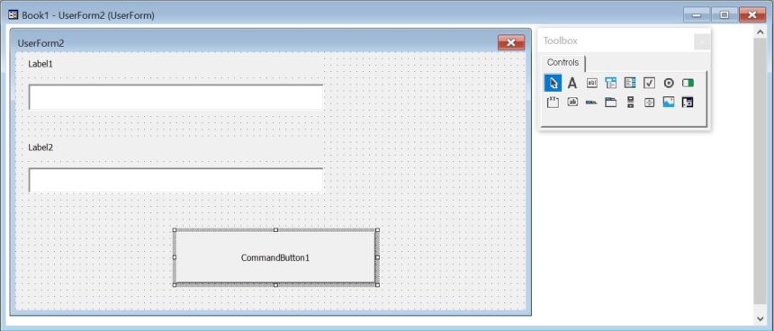 Excel Data Entry Form VBA Userform Editor