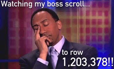 Excel Jokes Scroll