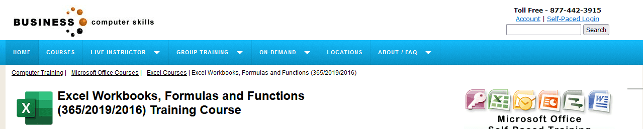 Excel Workbooks, Formulas, and Functions from Business Computer Skills