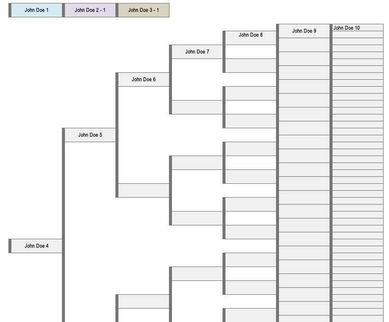 Family Tree Template 10 Generation