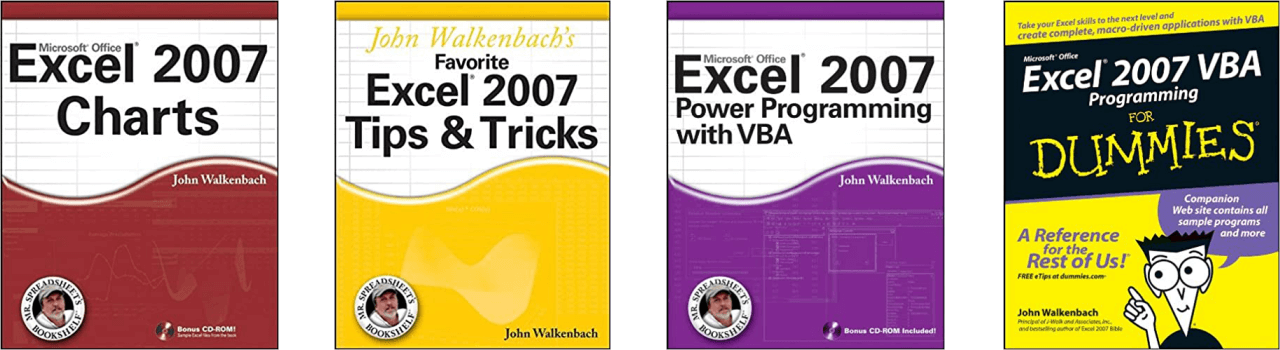 John Walkenbach Books Excel 2007
