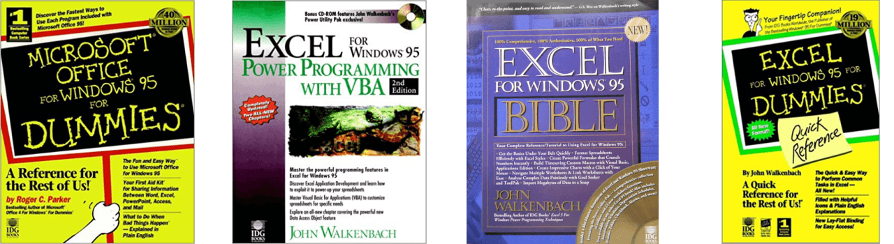 John Walkenbach Books Excel 95