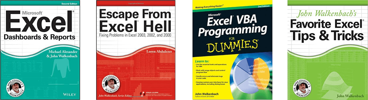 John Walkenbach General Excel Books