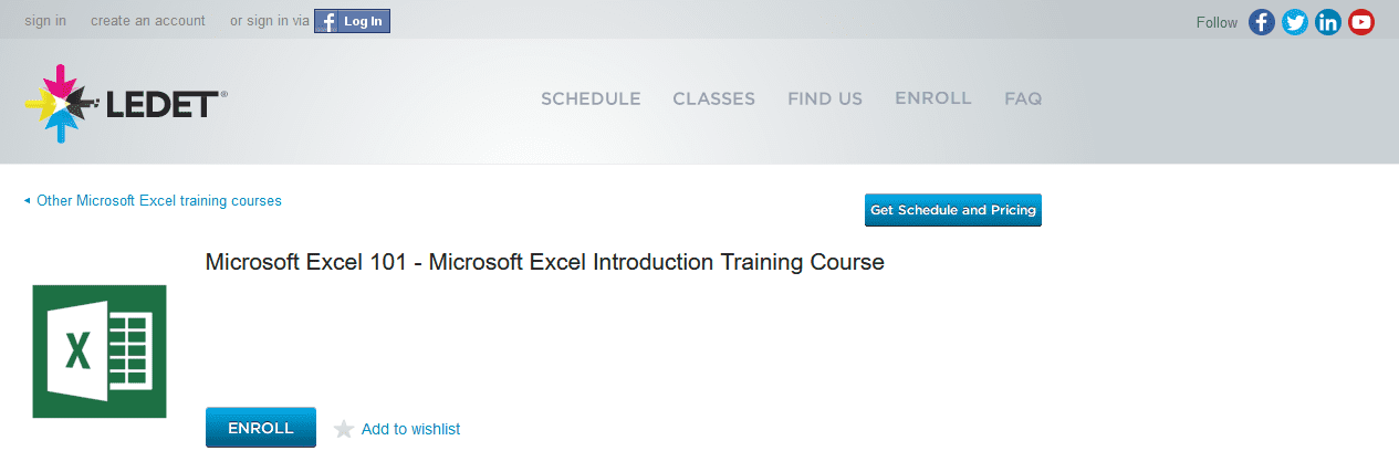 Microsoft Excel 101 from LEDET