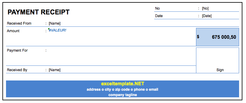Payment Receipts check