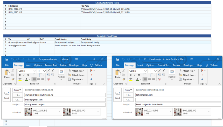 Rapid Group Emails Draft Individual Example
