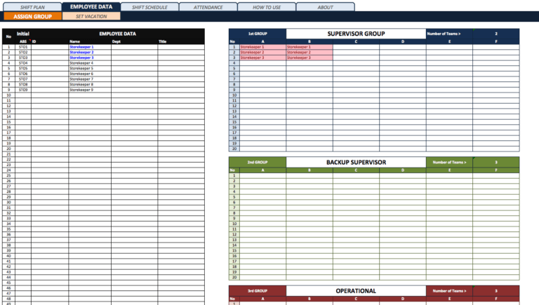 Shift Planner with Attendance Tracker Pro employee