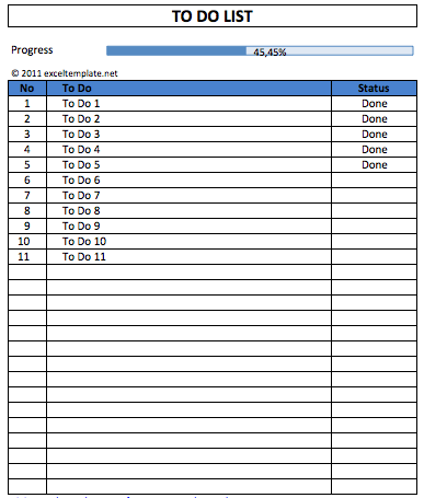 To Do List
