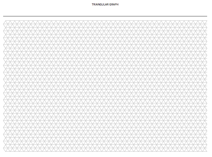 Triangular Graph Paper Template landscape