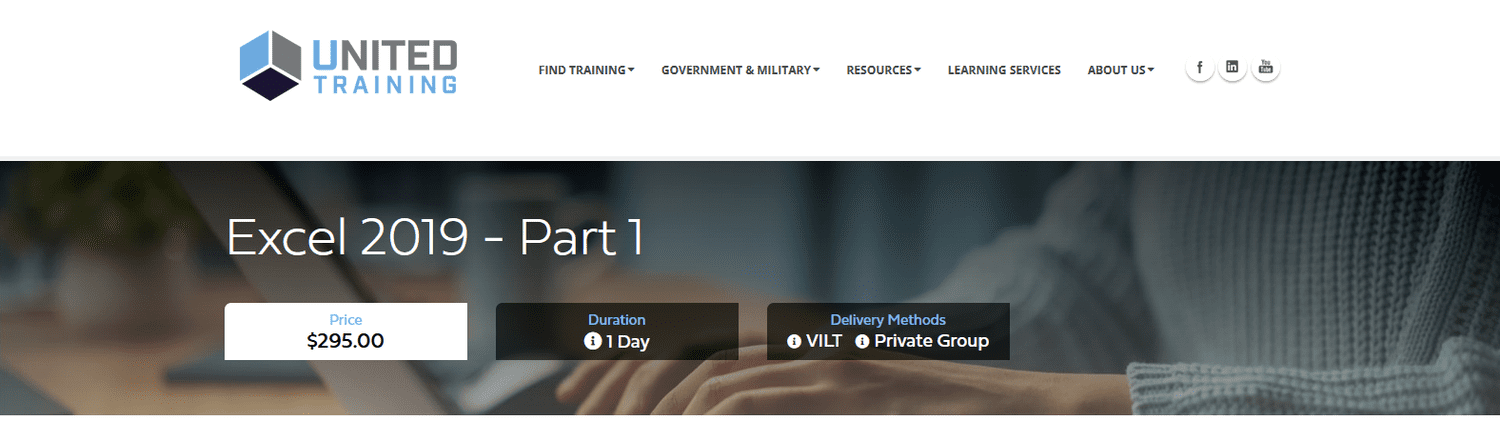 United Training Excel 2019 In-Depth