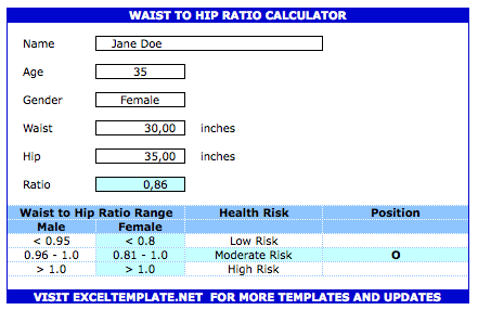 Waist Hip Ratio Calculator