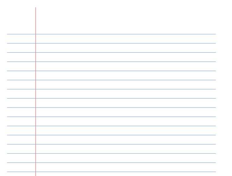 Wide Ruled Paper US Letter
