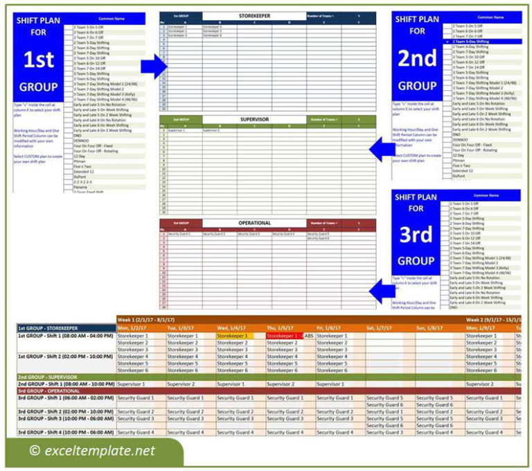 shift schedule generator attendance tracking feature