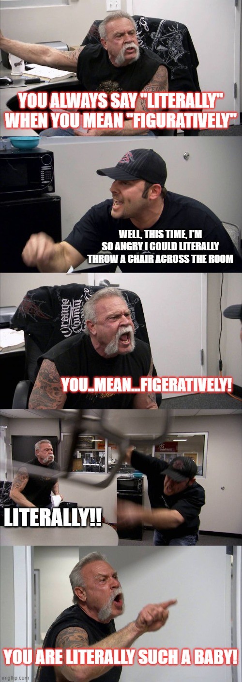 two men arguing over the word literally meme two men arguing over the word literally meme